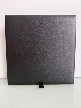 Calvin Klein Black Storage Gift Box Foldable Lid Organizer